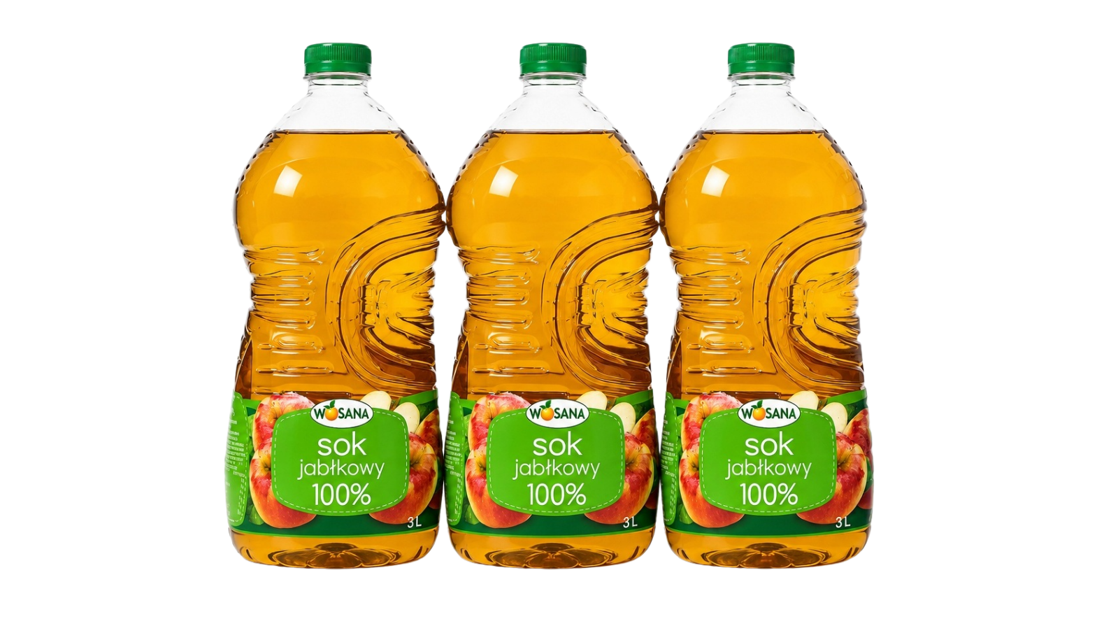 Zestaw 3x Sok Jabłkowy WOSANA 100%
